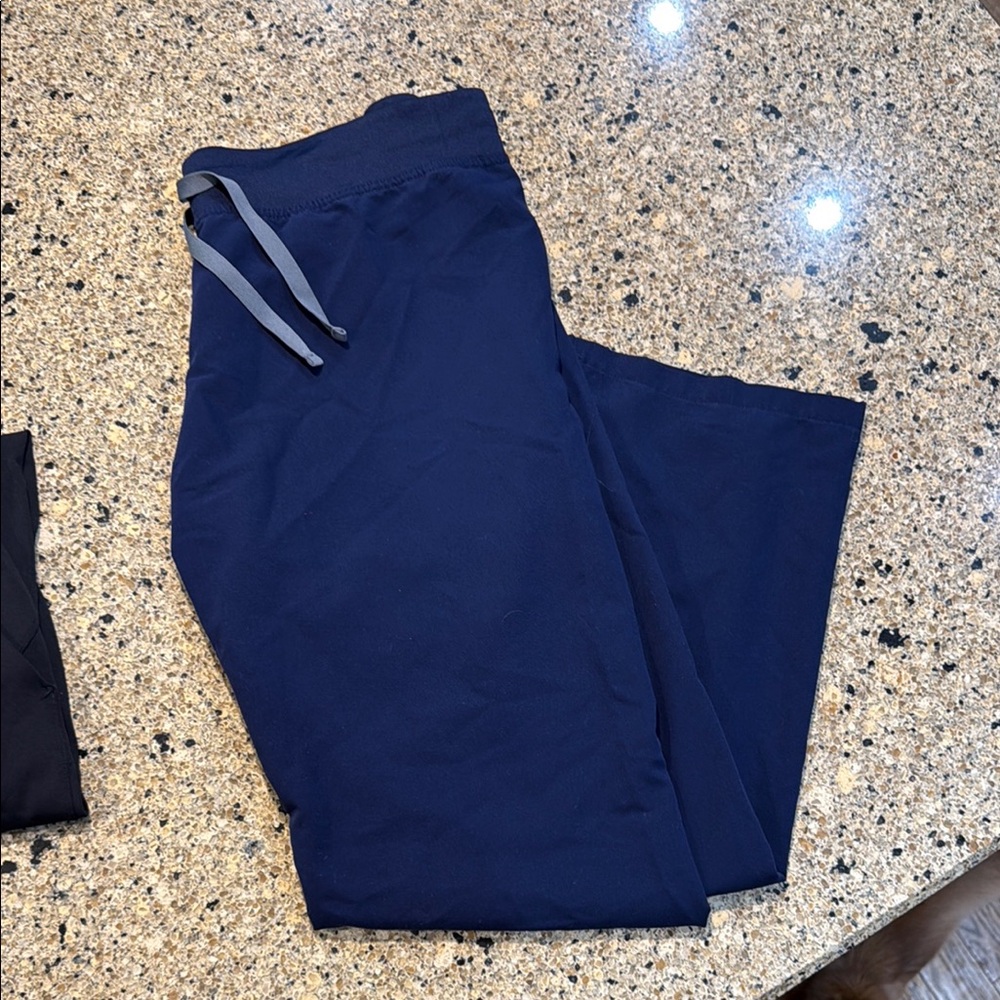 Navy Blue scrub Pants- large PETITE